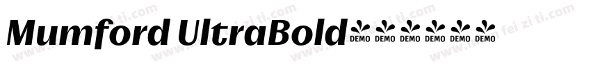 Mumford UltraBold字体转换